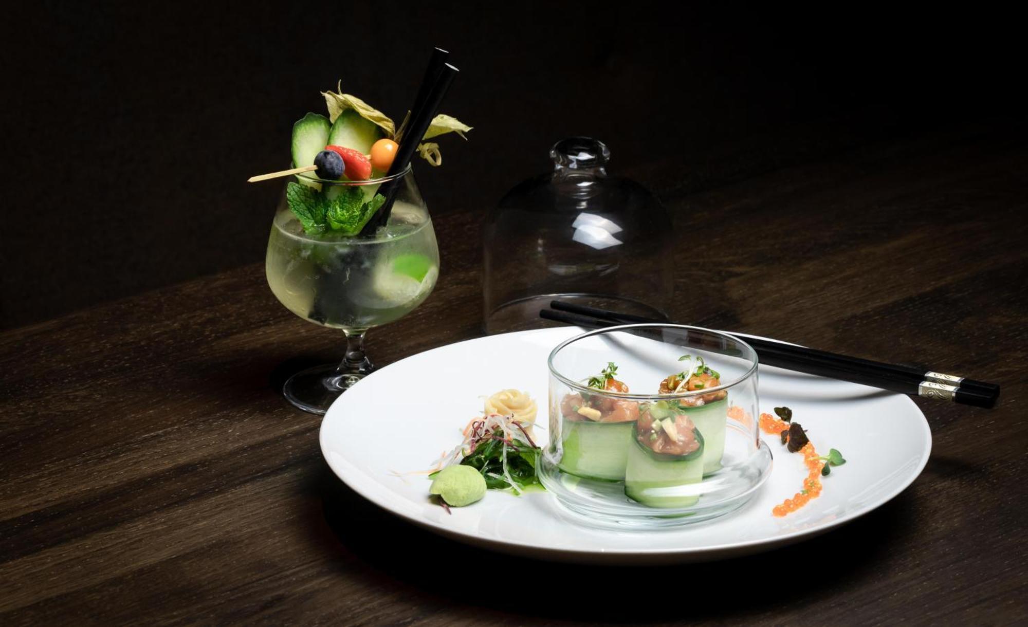 Kpm Hotel & Residences Berlin Luaran gambar A cucumber and crab appetizer